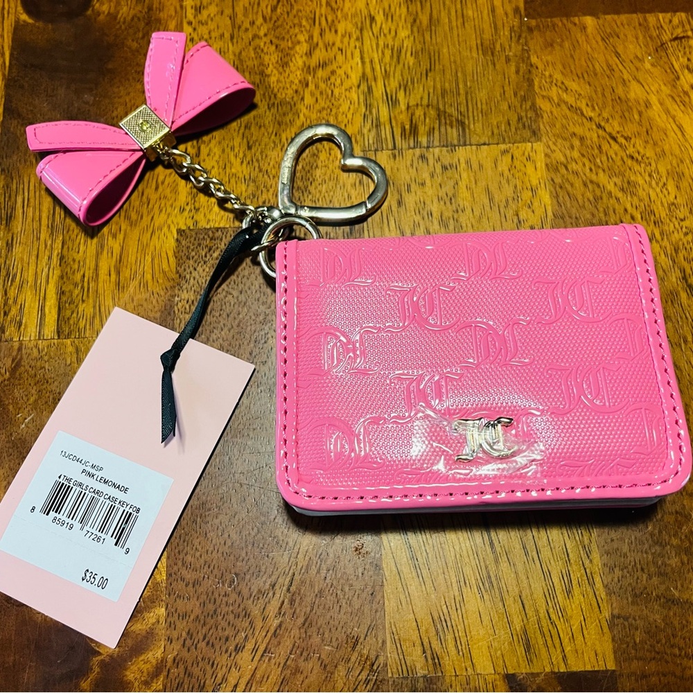 Juicy Couture Pink Wallet with Bow Details